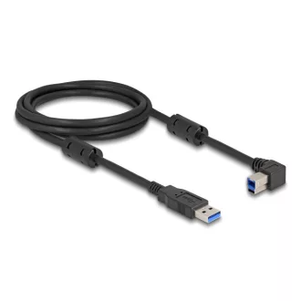  Delock USB 5 Gbps kábel A-típusú apa - B-típusú apa 90  balra hajlítva 2 m (81101)