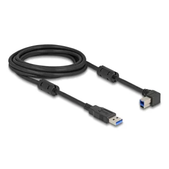   Delock USB 5 Gbps kábel A-típusú apa - B-típusú apa 90  balra hajlítva 3 m (81102)