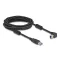 Delock USB 5 Gbps kábel A-típusú apa - B-típusú apa 90  balra hajlítva 5 m (81103)