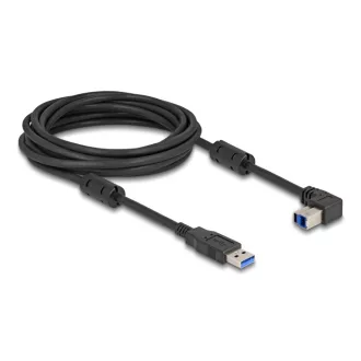   Delock USB 5 Gbps kábel A-típusú apa - B-típusú apa 90  felfelé néző csatlakozóapaval 5 m (81107)