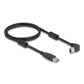   Delock USB 5 Gbps kábel A-típusú apa - B-típusú apa 90  jobbra hajlítva 1 m (81108)