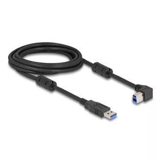   Delock USB 5 Gbps kábel A-típusú apa - B-típusú apa 90  jobbra hajlítva 3 m (81110)