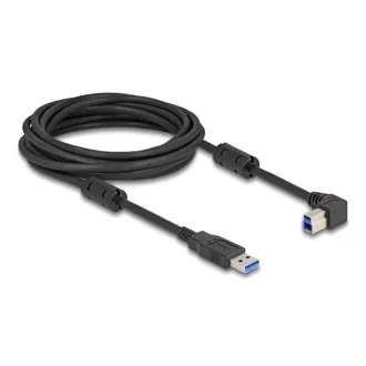   Delock USB 5 Gbps kábel A-típusú apa - B-típusú apa 90  jobbra hajlítva 5 m (81111)