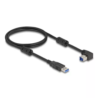   Delock USB 5 Gbps kábel A-típusú apa - B-típusú apa 90  lefelé néző csatlakozóapaval 1 m (81112)