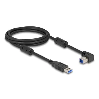   Delock USB 5 Gbps kábel A-típusú apa - B-típusú apa 90  lefelé néző csatlakozóapaval 2 m (81113)