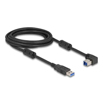   Delock USB 5 Gbps kábel A-típusú apa - B-típusú apa 90  lefelé néző csatlakozóapaval 3 m (81114)