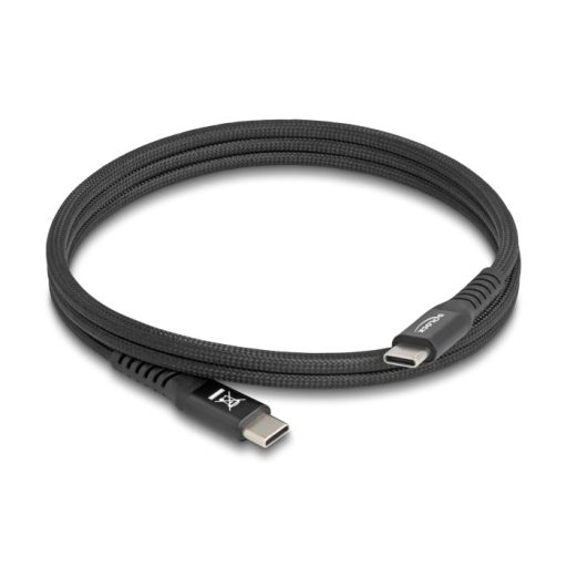 Delock USB 2.0 kábel USB Type-C  apa   apa mágneses textil borítással PD 3.0 60 W 1 m (81119)