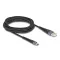 Delock USB 2.0 kábel A-típusú USB apa - USB Type-C  apa meghosszabbított hajlítás védelemmel 3 m (81123)