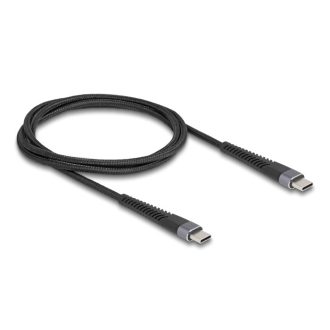   Delock USB 2.0 kábel USB Type-C  apa - apa meghosszabbított hajlítás védelemmel 60 W 1 m (81124)