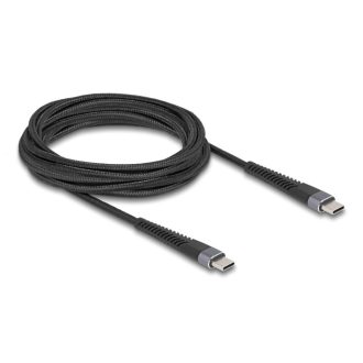   Delock USB 2.0 kábel USB Type-C  apa - apa meghosszabbított hajlítás védelemmel 60 W 3 m (81126)