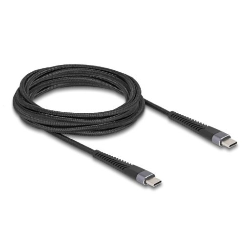 Delock USB 2.0 kábel USB Type-C  apa - apa meghosszabbított hajlítás védelemmel 60 W 3 m (81126)
