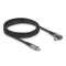 Delock USB 20 Gbps Kábel, ívelt bal / jobb, USB PD 3.1 Extended Power Range 240 W 2 m (81132)