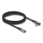 Delock USB 20 Gbps bővítőkábel, ívelt bal / jobb, USB PD 3.1 Extended Power Range 240 W 2 m (81148)