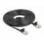Delock RJ45 lapos patch kábelcsatlakozó a dugóhoz Cat.6A U/FTP 5 m fekete (81167)