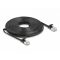 Delock RJ45 lapos patch kábelcsatlakozó a dugóhoz Cat.6A U/FTP 10 m fekete (81169)