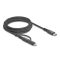 Delock 2 az 1-ben USB kábel USB Type-C  - USB Type-C  / Lightning  iPhone  és iPad  eszközökhöz 2 m MFi 60 W (81171)