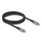 Delock USB 40 Gbps kábel USB Type-C  dugó - dugó PD 3.1 240 W E-Marker 2 m szürke fém (81192)