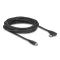 Delock Aktív USB 10 Gbps kábel USB Type-C  apa- balra / jobbra hajlított apa 5 m 8K PD 60 W E-Markerrel (81196)