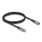 Delock USB 40 Gbps bővítő kábel USB Type-C  apa - anya PD 3.1 240 W 1 m szürke fém (81201)