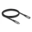 Delock USB 40 Gbps bővítő kábel USB Type-C  apa - anya PD 3.1 240 W 1 m szürke fém (81201)
