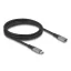 Delock USB 40 Gbps bővítő kábel USB Type-C  apa - anya PD 3.1 240 W 2 m szürke fém (81202)