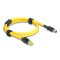 Delock kábel RJ45 dugó Cat.6-Mini I/O 8 tűs D-alakú 2-es típusú dugó 1 m sárga (81250)