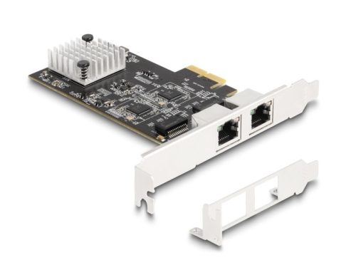 Delock PCI Express x2 kártya - 2 x RJ45 5 Gigabit LAN (81261)