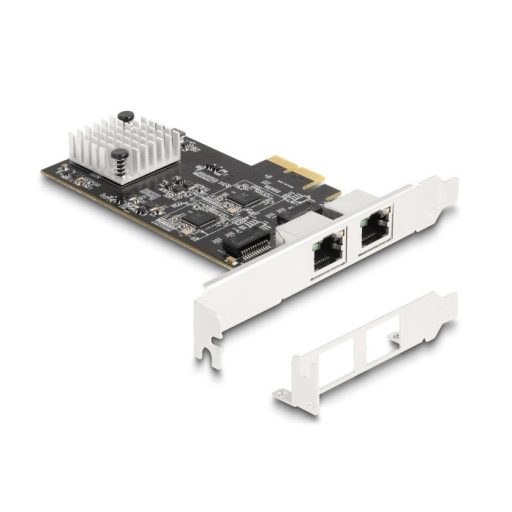 Delock PCI Express x2 kártya - 2 x RJ45 5 Gigabit LAN (81261)