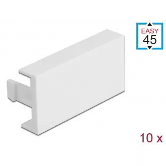   Delock Easy 45 modul takaró lemez 45 x 22,5 mm 10 db. fehér (81301)