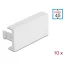 Delock Easy 45 modul takaró lemez 45 x 22,5 mm 10 db. fehér (81301)