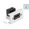 Delock Easy 45 DisplayPort modul 90 fokban hajlított, 22,5 x 45 mm (81306)