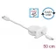 Delock Easy 45 modul USB 2.0 behúzhatós kábel A-típusú USB - Micro-B típusú EASY-USB csatlakozókkal (81319)
