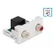 Delock Easy 45 modul, 2 x RCA anya - RJ45 anya port 22,5 x 45 mm (81341)
