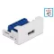 Delock Easy 45 modulos USB 2.0 A-típusú anya csatlakozó   sorkapocs 22,5 x 45 mm-es (81343)