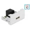 Delock Easy 45 modul A-típusú 2.0 USB anya - RJ45 anya port 22,5 x 45 mm (81344)