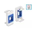 Delock Easy 45 Modul Keystone tartó 22,5 x 45 mm, fehér / kék (81357)