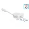 Delock Easy 45 modulos visszahúzható kábel DC 5,5 x 2,1 mm anya / anya, fehér (81376)