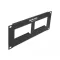 Delock Easy 45 10  patch panel kivágás 2 x 90,5 x 45,2 mm, 2U, fekete (81379)