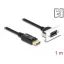 Delock Easy 45 DisplayPort 8K 30 Hz modul rövid kábellel, 22,5 x 45 mm (81387)