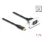 Delock Easy 45 modul SuperSpeed USB 10 Gbps (USB 3.2 Gen 2) A-típusú USB anya - USB Type-C  apa rövid kábellel, 22,5 x 45 mm (81388)