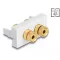 Delock Easy 45 modul 2 x kötési pozíció, piros / fekete gyűrű 22,5 x 45 mm (81397)
