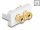 Delock Easy 45 modul 2 x kötési pozíció, piros / fekete gyűrű 22,5 x 45 mm (81398)