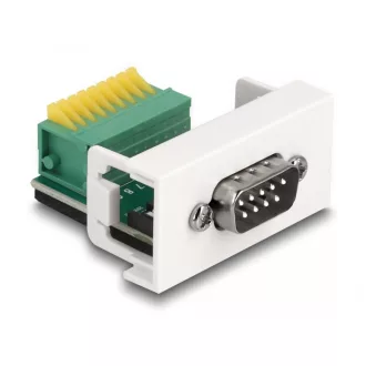   Delock Easy 45 Module D-Sub 9 tűs apa   9 tűs sorkapocs 22,5 x 45 mm (81408)