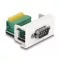 Delock Easy 45 Module D-Sub 9 tűs apa   9 tűs sorkapocs 22,5 x 45 mm (81408)
