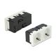 Delock 45 x 45 mm méretű, 2 modulos 45  elrendezésű Easy 45 földelt hálózati csatlakozóaljzat