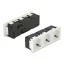 Delock 45 x 45 mm méretű, 3 modulos 45  elrendezésű Easy 45 földelt hálózati csatlakozóaljzat (81424)