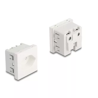   Delock 45 x 45 mm méretű, Easy 45 földelt hálózati csatlakozóaljzat T13 Svájc (81437)