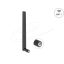 Delock WiFi 7 antenna RP-SMA-dugó 2,0 - 4,4 dBi 17 cm mindenirányú, dönthető csatlakozással (fekete színű) (81452)