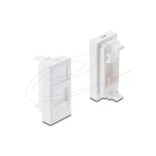 Delock Easy 45 H-Modul fedél Keystone Modul 1 porthoz porvédő sapkával 22,5 x 45 mm fehér (81494)