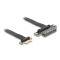 Delock Riser kártya PCI Express 3.0 x1 x1-es apa x4-es bővítőhelyre, 30 cm-es kábellel (81495)